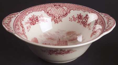 Old Britain Castles Pink (Crown Made In England) Lugged Cereal Bowl