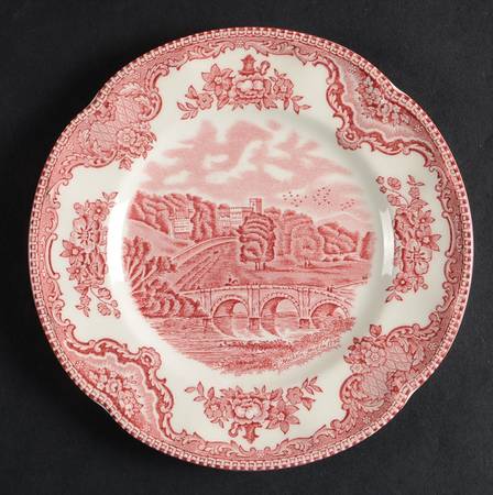 Old Britain Castles Pink (Crown Made In England) Bread & Butter Plate