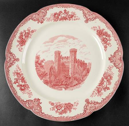 Old Britain Castles Pink (Crown Made In England) 14" Chop Plate (Round Platter)