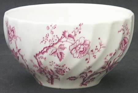 Old Bradbury Pink Open Sugar Bowl