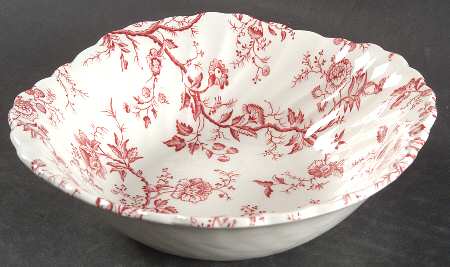 Old Bradbury Pink Square Cereal Bowl