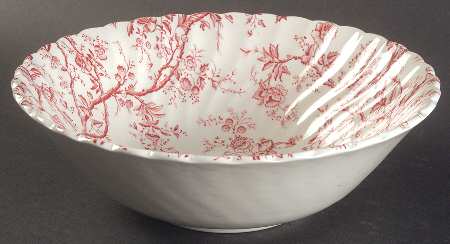 Old Bradbury Pink 8" Round Vegetable Bowl