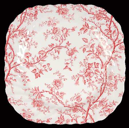 Old Bradbury Pink Square Salad Plate