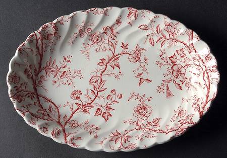 Old Bradbury Pink Relish/Gravy Underplate