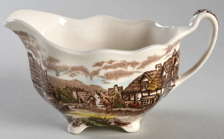 Olde English Countryside Brown Multicolor Creamer by Johnson Brothers