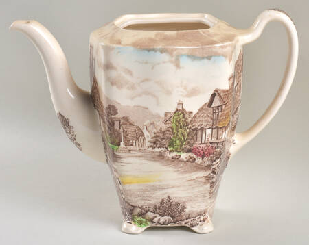 Olde English Countryside Brown Multicolor Coffee Pot No Lid