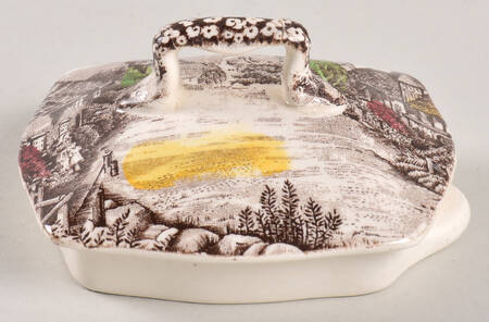 Olde English Countryside Brown Multicolor Lid for Coffee Pot