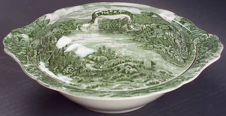 Olde English Countryside Green Round Covered Vegetable