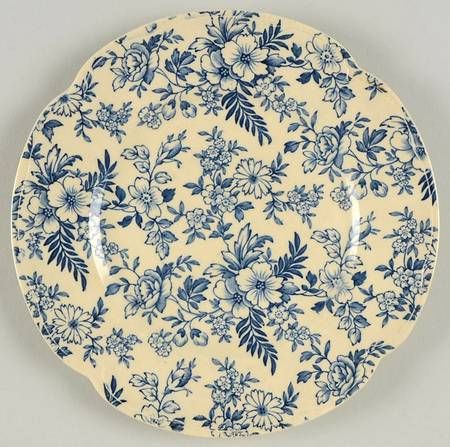 Old English Chintz Blue Dessert/Pie Plate