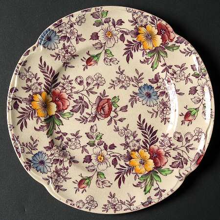 Old English Chintz Lavender Multicolor (Sovereign) Bread & Butter Plate