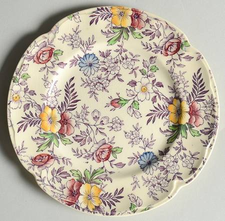 Old English Chintz Lavender Multicolor (Sovereign) Bread & Butter Plate