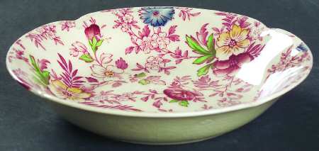 Old English Chintz Pink Multicolor Fruit/Dessert (Sauce) Bowl