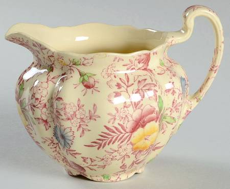 Old English Chintz Pink Multicolor Creamer