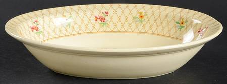 Old English Trellis 9" Oval Vegetable Bowl
