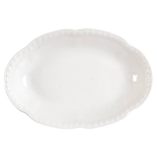 Old English White (Undecorated) Relish/Gravy Underplate