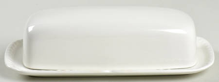 Old English White (Undecorated) 1/4 Lb Covered Butter