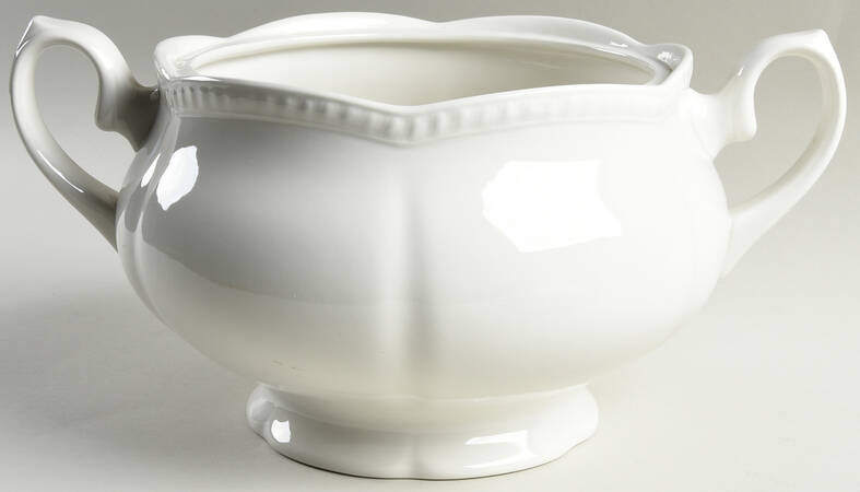 Old English White (Undecorated) Tureen No Lid