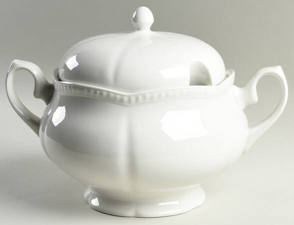 Old English White (Undecorated) Tureen &  Lid