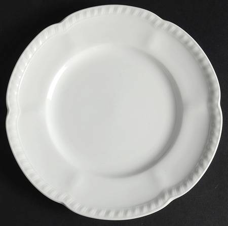 Old English White (Undecorated) Luncheon Plate by Johnson Brothers