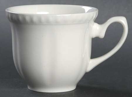 Old English White (Undecorated) Flat Demitasse Cup