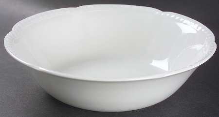Old English White (Undecorated) 9" Round Vegetable Bowl