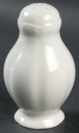 Old English White (Undecorated) Pepper Shaker