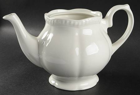 Old English White (Undecorated) Teapot No Lid