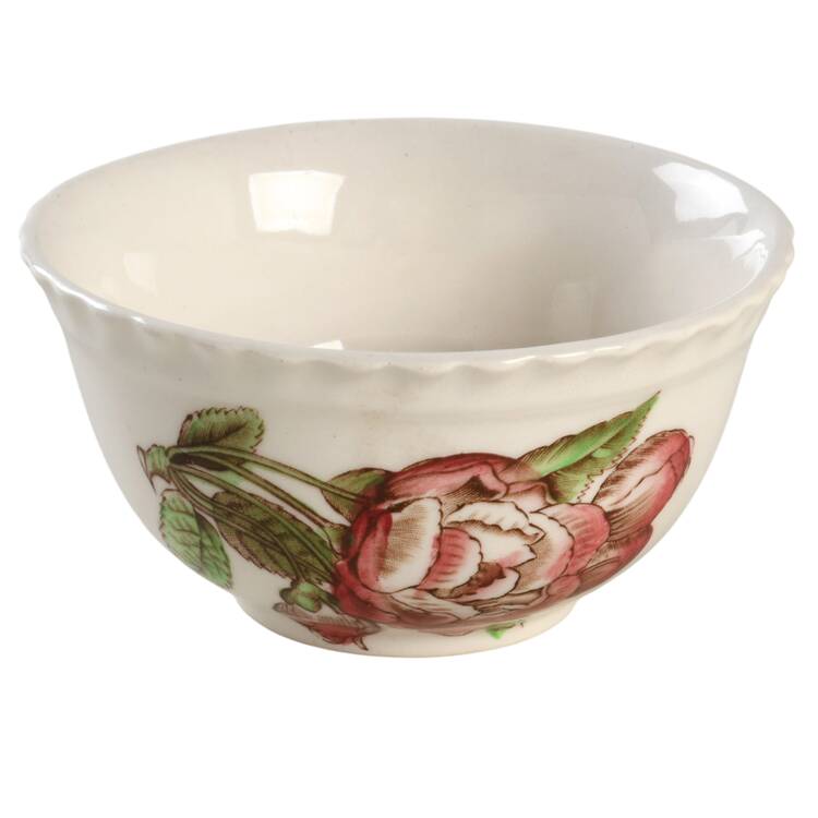 Old Flower Prints Mini Open Sugar Bowl
