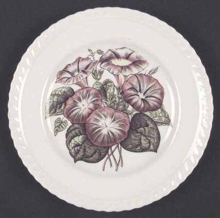 Old Flower Prints Bread & Butter Plate