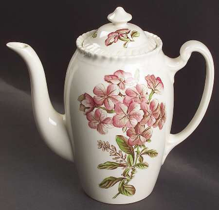 Old Flower Prints Coffee Pot & Lid