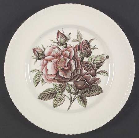 Old Flower Prints Dinner Plate