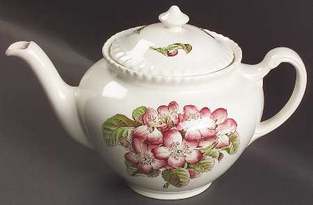 Old Flower Prints Teapot & Lid