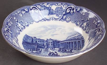Old London Blue Coupe Soup Bowl