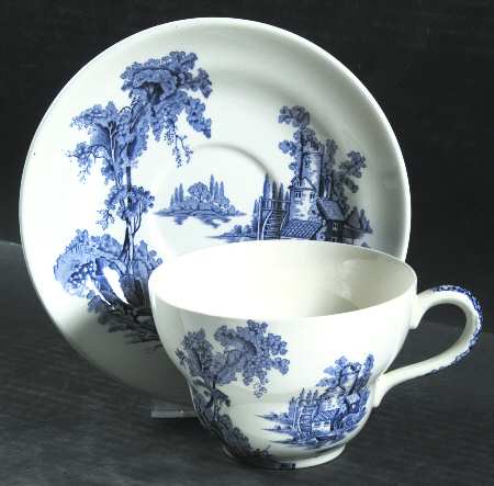 The Old Mill Blue Joke Cup & Saucer Set