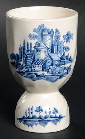 The Old Mill Blue Double Egg Cup