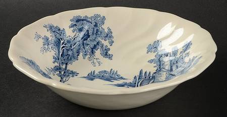 The Old Mill Blue Coupe Soup Bowl