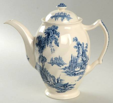 The Old Mill Blue Coffee Pot & Lid