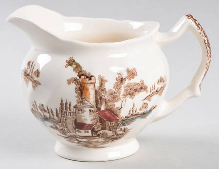 The Old Mill Brown Multicolor Creamer