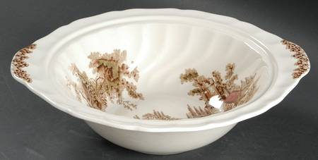 The Old Mill Brown Multicolor Round Vegetable No Lid