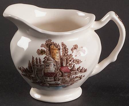 The Old Mill Brown Multicolor Mini Creamer