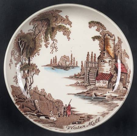 The Old Mill Brown Multicolor Coaster