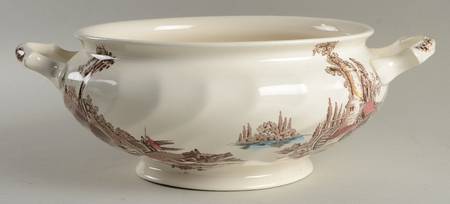 The Old Mill Brown Multicolor Tureen No Lid