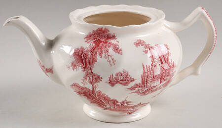 The Old Mill Pink Teapot No Lid