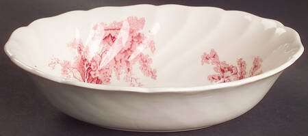 The Old Mill Pink 8" Oval Vegetable Bowl