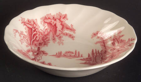 The Old Mill Pink Fruit/Dessert (Sauce) Bowl