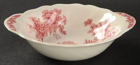 The Old Mill Pink Lugged Cereal Bowl