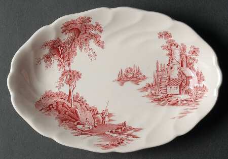 The Old Mill Pink Relish/Gravy Underplate