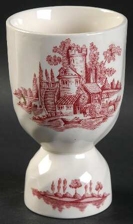 The Old Mill Pink Double Egg Cup