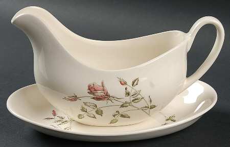 Only A Rose Gravy Boat & Underplate/Relish
