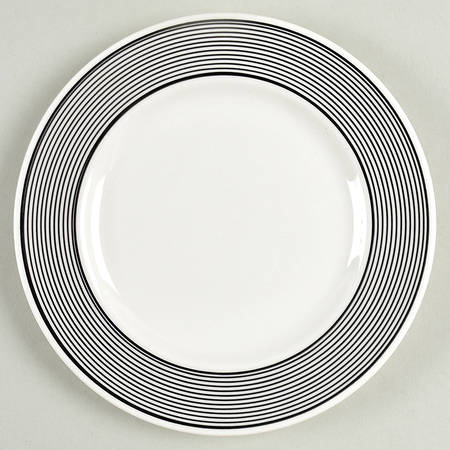 Orbit (Black & White) Bread & Butter Plate
